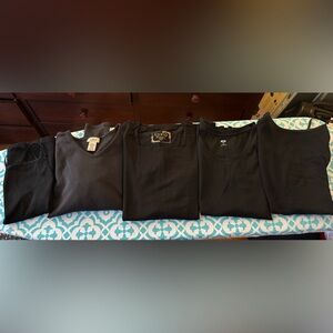 Bundle of 5 Black Essentials: L.L.Bean, Free People, Uniqlo, Cupio